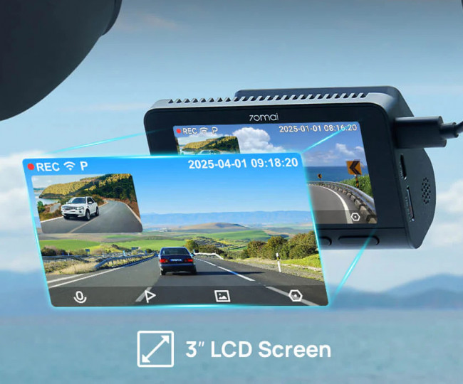 Видеорегистратор 70mai Dash Cam 4K A800SE (Front+Rear Cam)